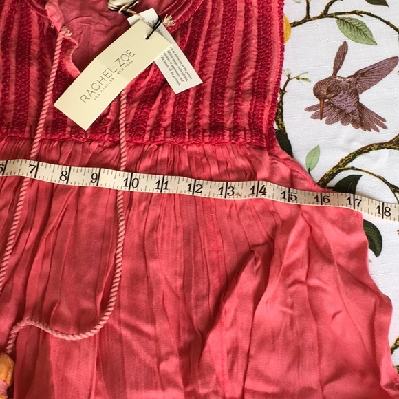 ❤️HOST PICK🏝️NWT RACHEL ZOE Embroidered Boho Tank Top Size Medium - Picture 11 of 13